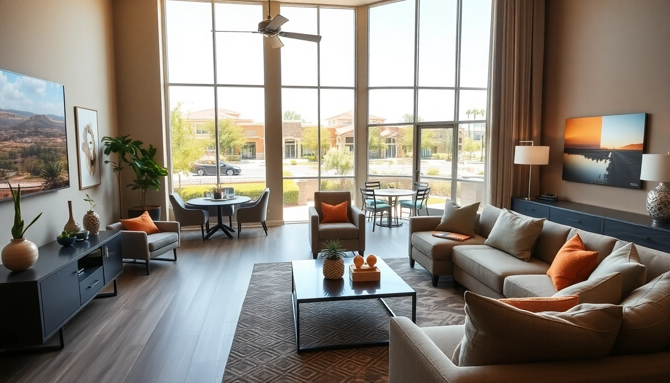 Touring modern interiors of Glendale AZ apartments showcasing stylish living spaces and community ambiance.