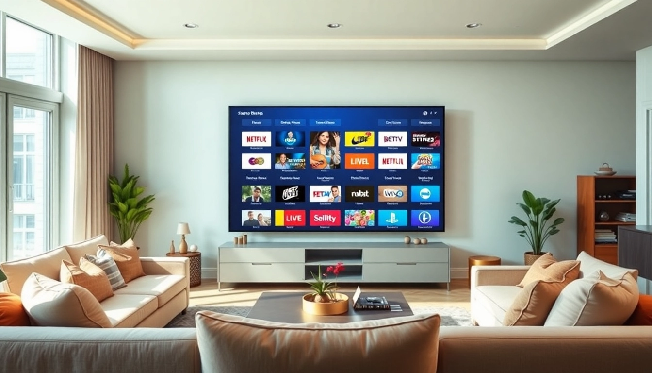 Experience a free trial iptv subscription with seamless streaming of live channels and movies in a modern setting.