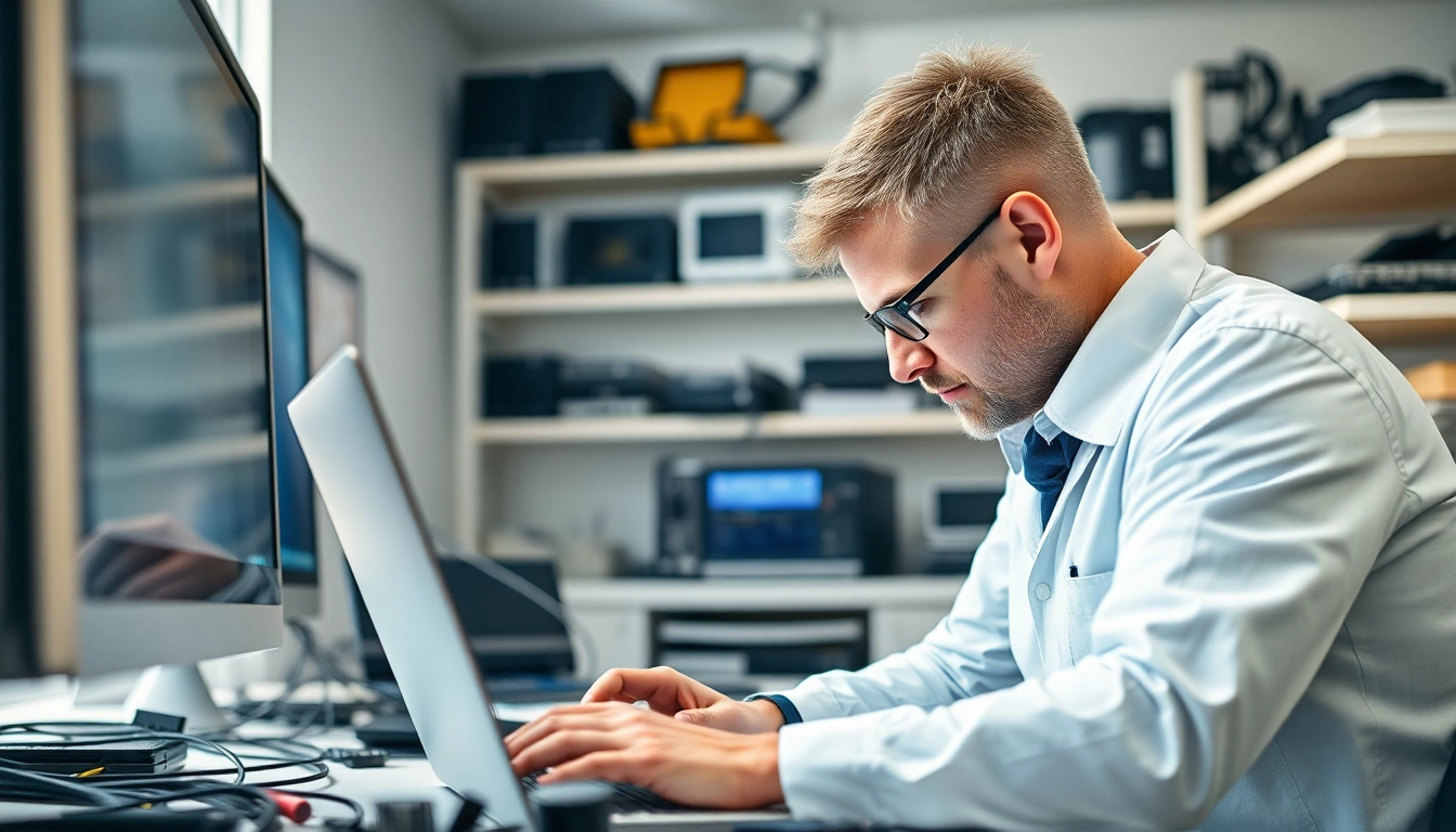 Riparazione computer torino da un tecnico esperto in un ambiente professionale e moderno.
