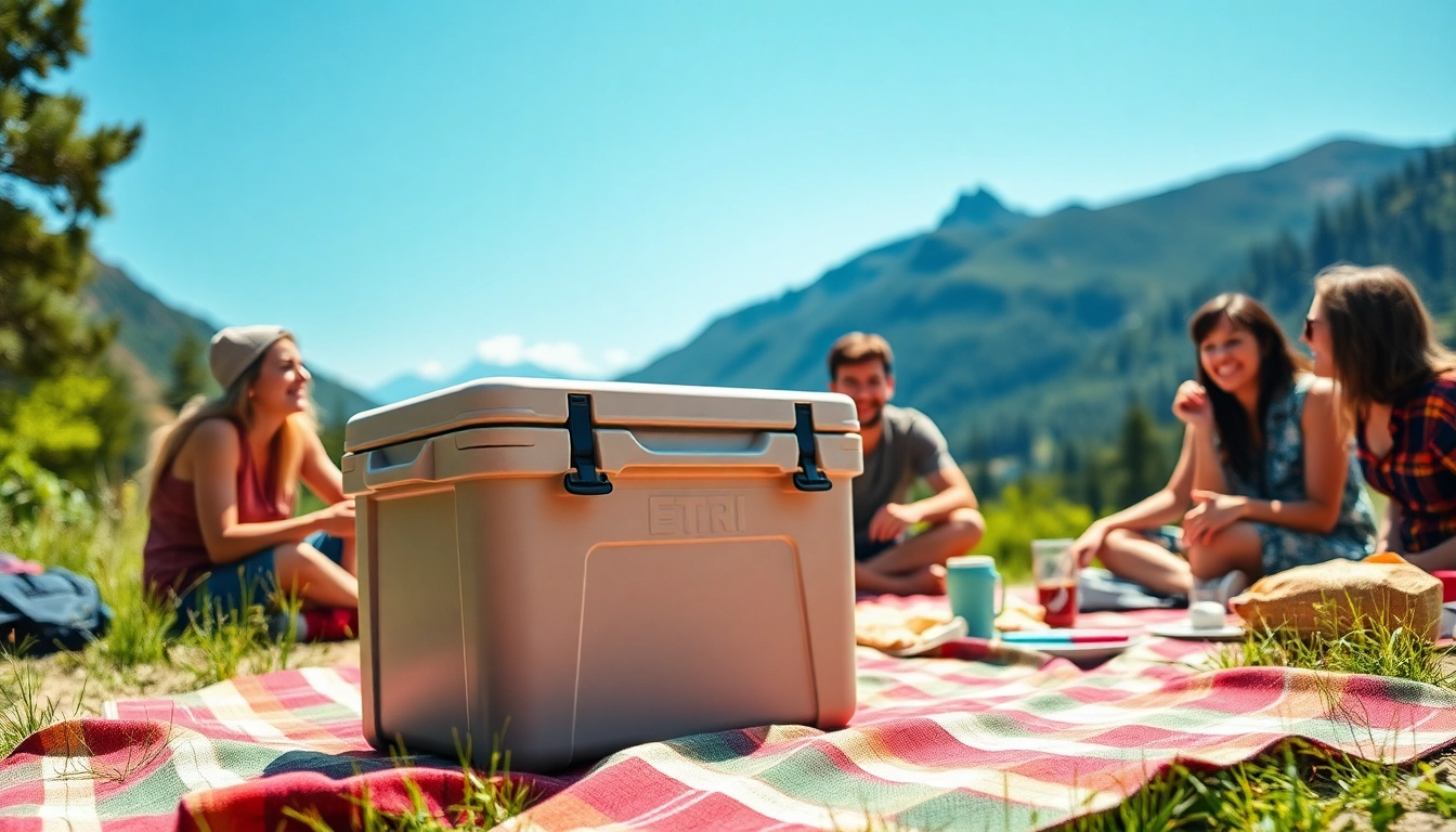 Showcasing the best yeti cooler alternative during a vibrant outdoor picnic with friends.