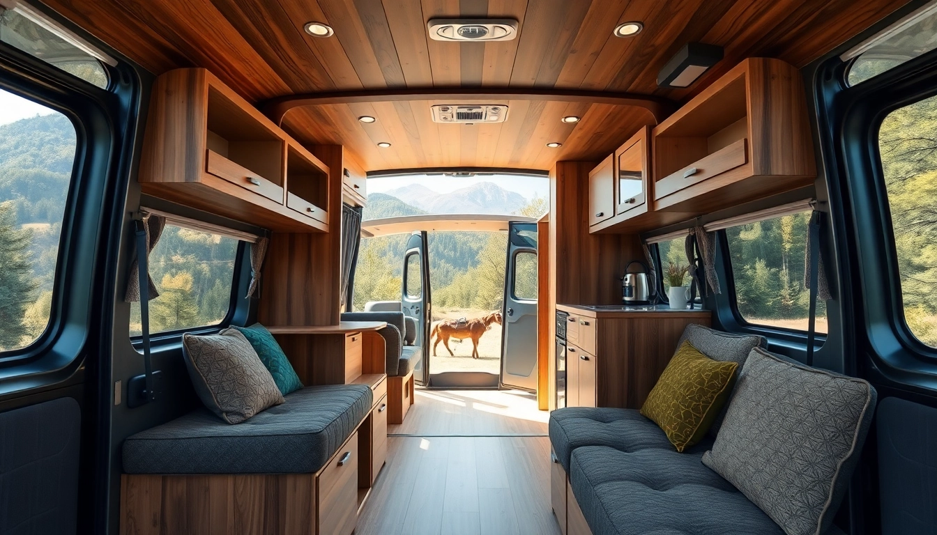 Transform your travel with the perfect Van, featuring a cozy and stylish interior design.