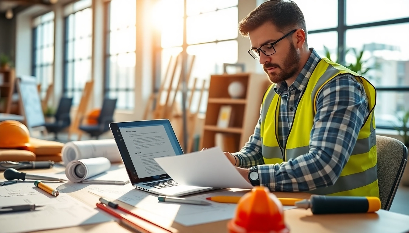 Study NVQ level 6 construction site management questions and answers PDF at a professional desk.