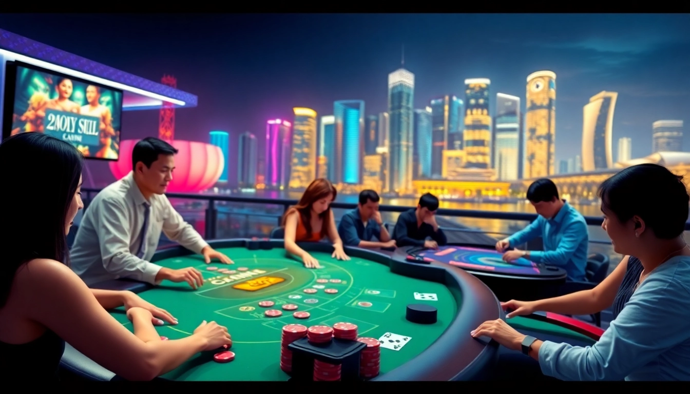 Experience thrilling games at singapore casino online with a vibrant digital gaming interface.