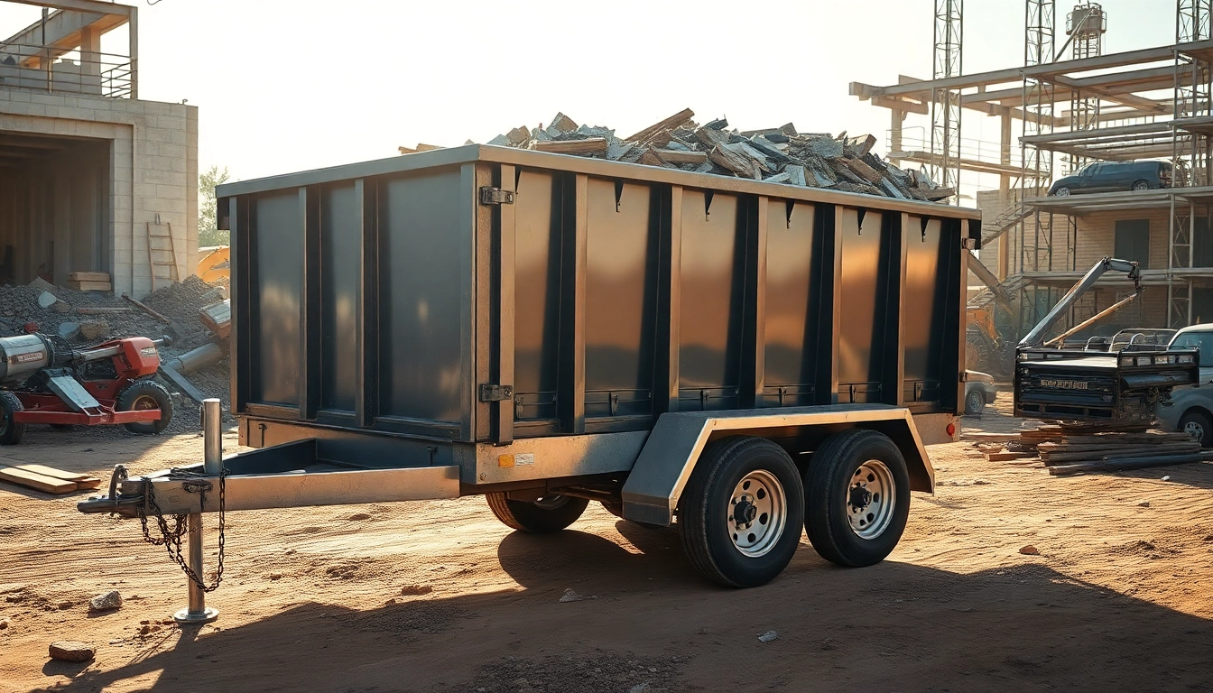 Explore durable dumpster trailers for sale with sturdy construction and optimal capacity.
