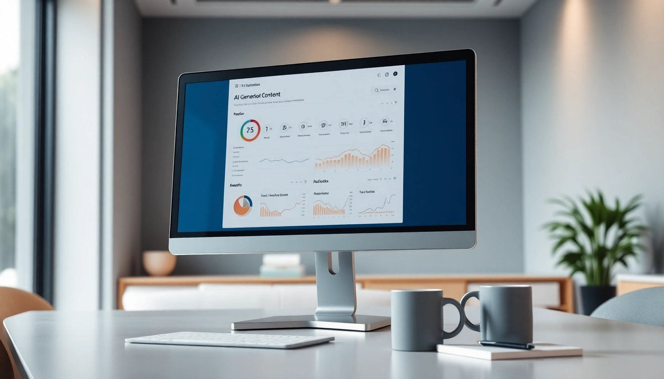 Analyze AI-generated text with a detailed AI checker interface displayed on a desktop screen.