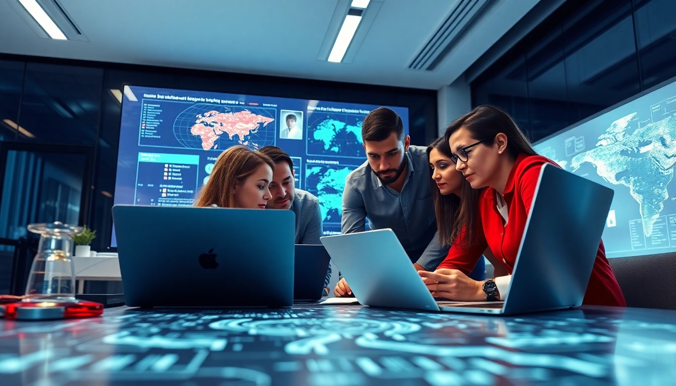 Bei red teaming Übungen arbeiten Experten zusammen, um Sicherheitsprotokolle zu analysieren und Cyber-Bedrohungen zu simulieren.