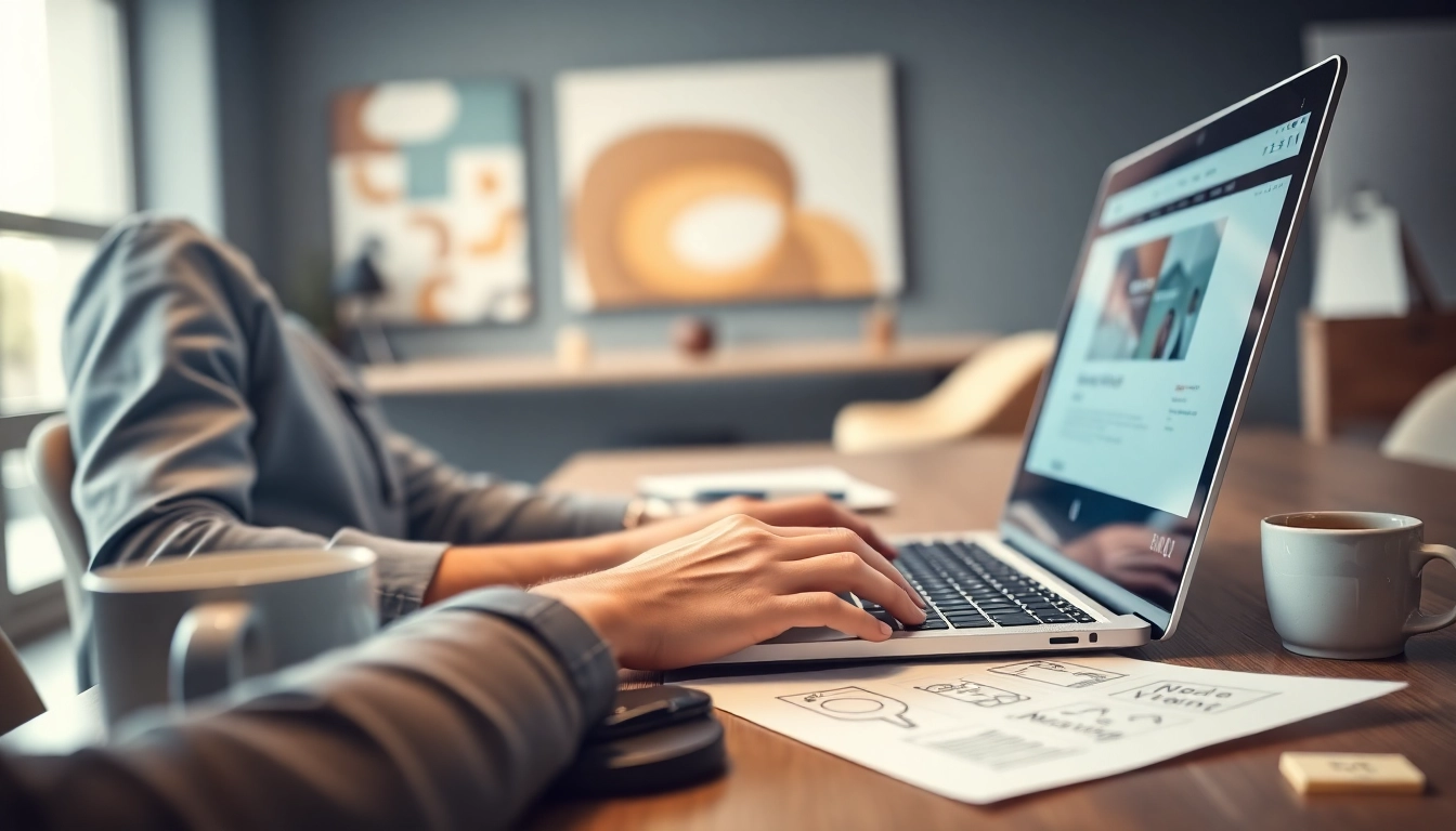 Création site internet Metz par un développeur professionnel dans un bureau moderne