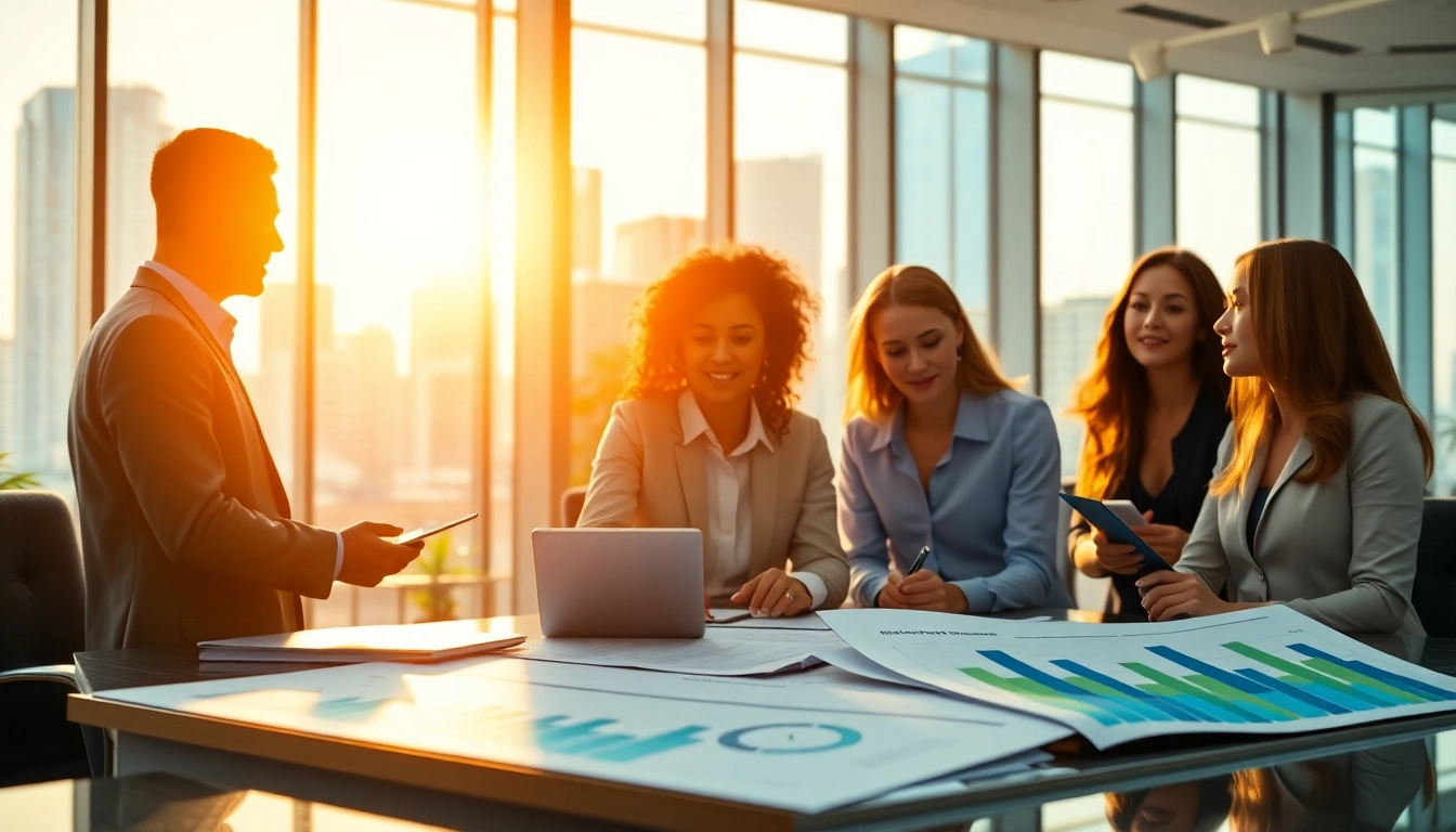 Enhance your property management strategies with a dedicated team in a modern office setting.