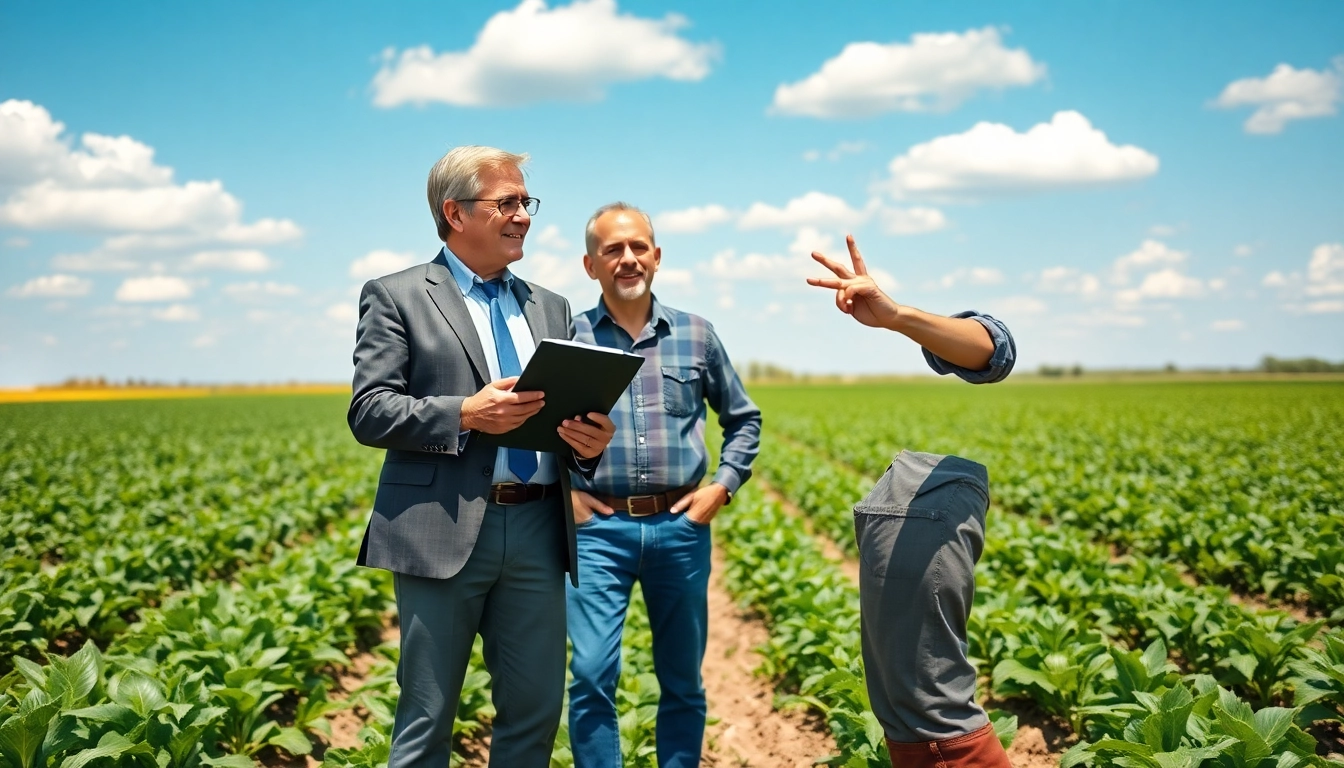 Consultation on agriculture law between a lawyer and a farmer, emphasizing collaboration and support.