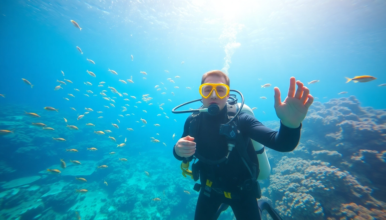 Experience the thrill of a Bali diving course amidst vibrant underwater marine life.