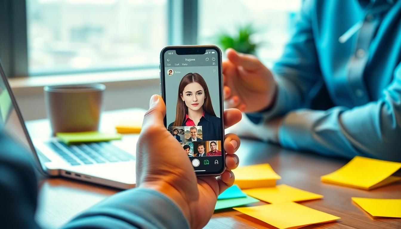 Showcasing an anonymous Instagram story viewer and a social media user in a vibrant workspace.
