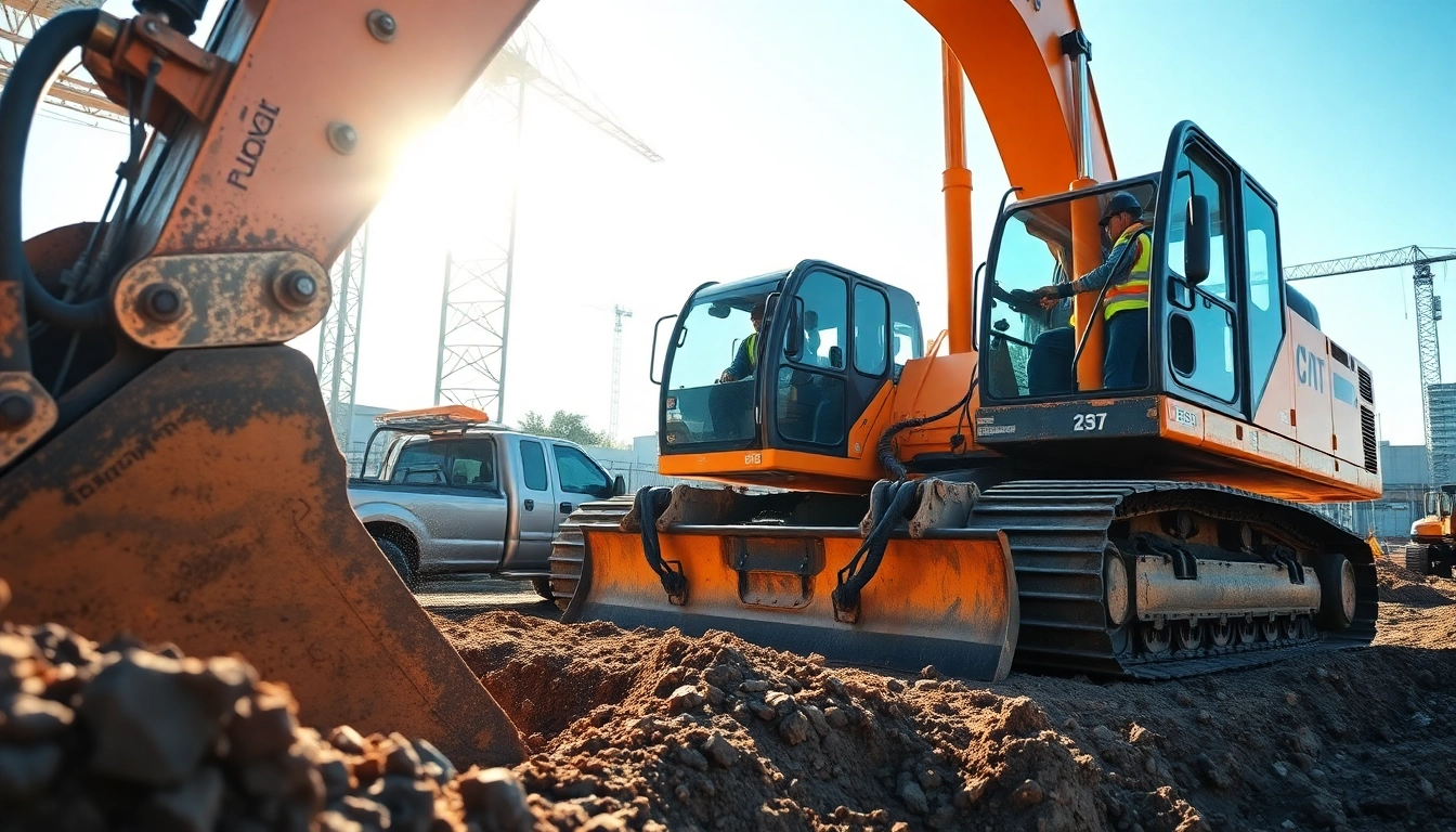 Hydro excavation north carolina team efficiently using advanced equipment at a construction site.