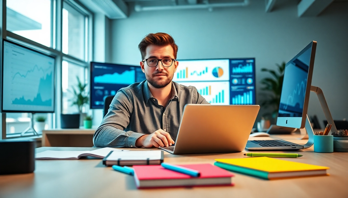 Optimize your marketing strategy with insights from http://Avtales.com in a vibrant workspace.