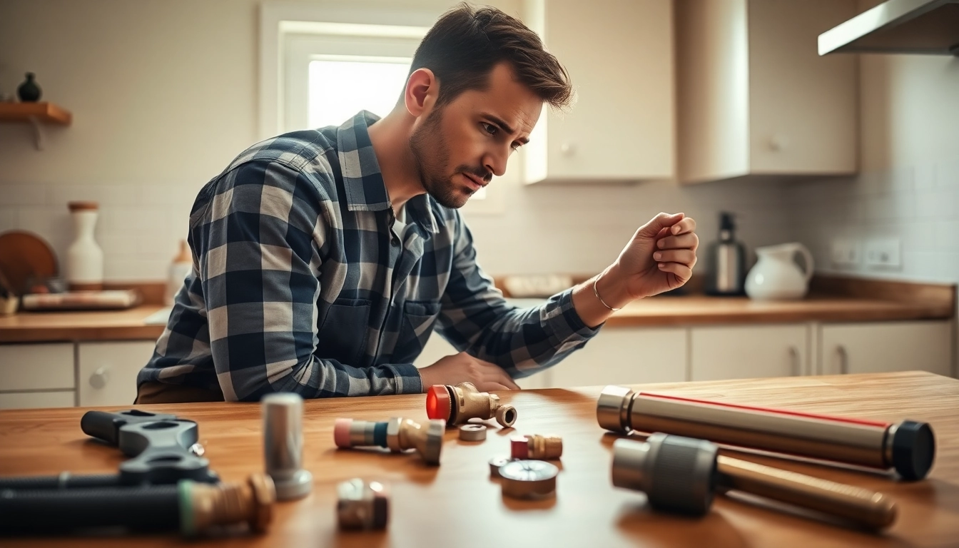 Experienced plumber Sans Souci skillfully repairing pipes in a bright kitchen.