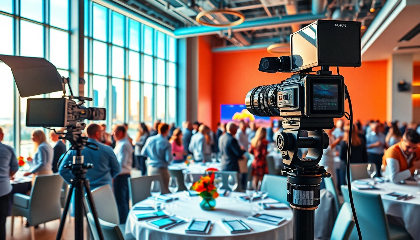 Capture of Miami Corporate Event Videography Photography showcasing attendees enjoying a vibrant networking event.