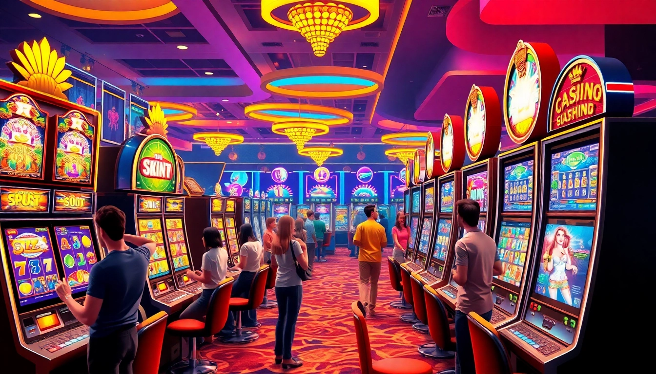 Experience thrilling gameplay at slotbuff3.com with vibrant slot machines and exciting gaming atmosphere.