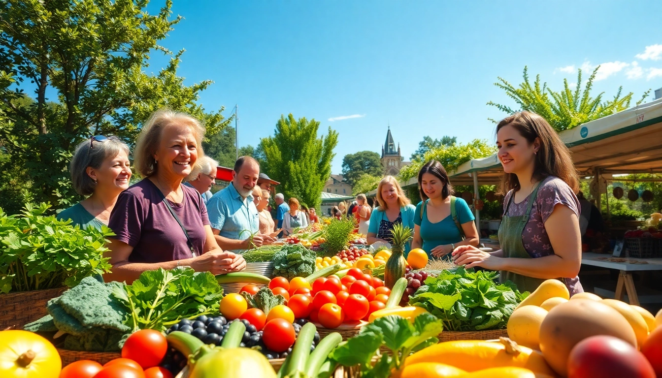 Engage with locals at a vibrant farmers' market, showcasing fresh produce and community connections.