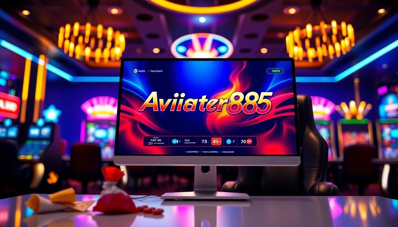 Engaging view of Aviator Fire85 game interface within a vibrant online gaming environment.