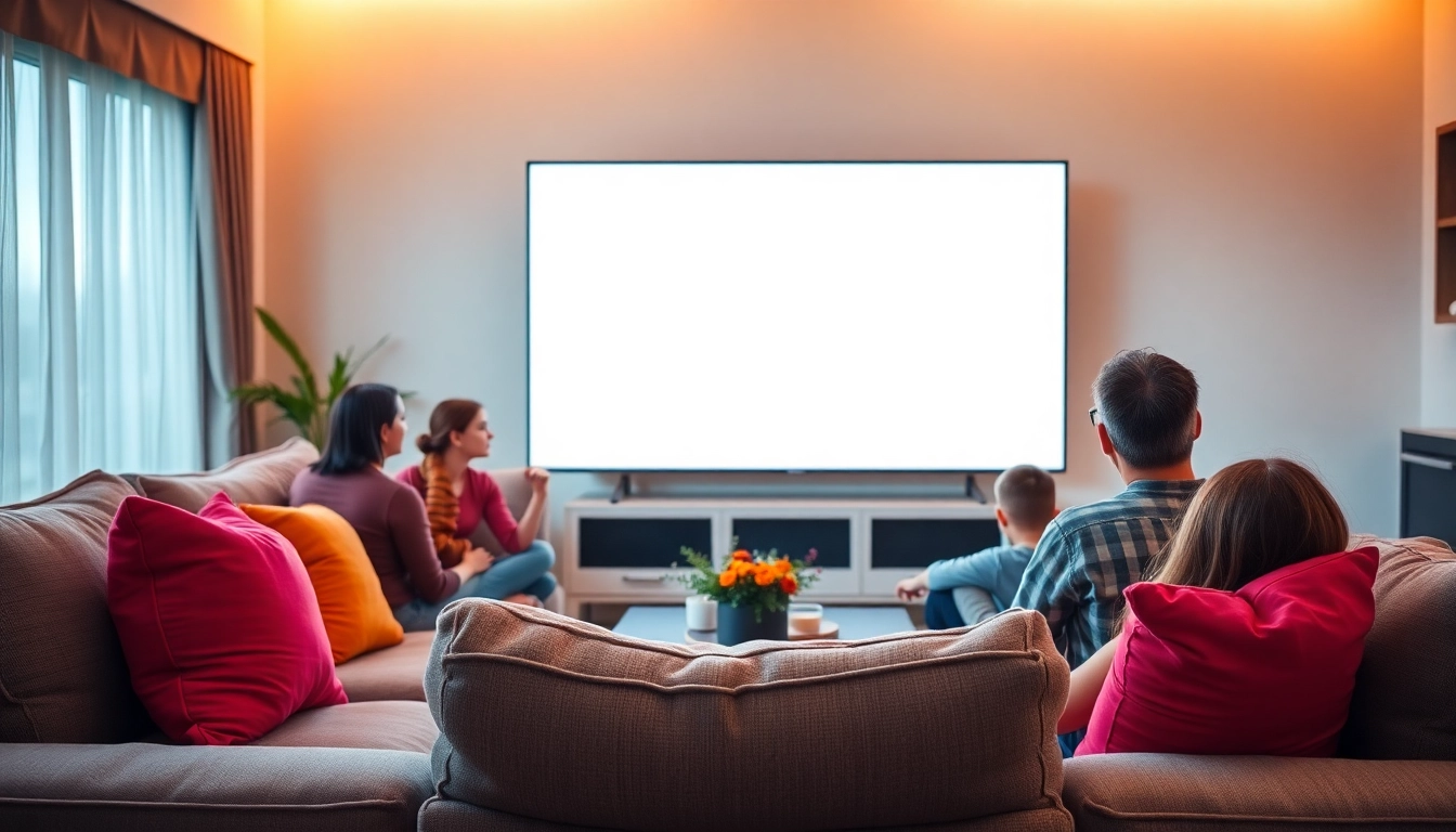 Regarder le Code iptv sur un téléviseur 4K dans un salon accueillant.