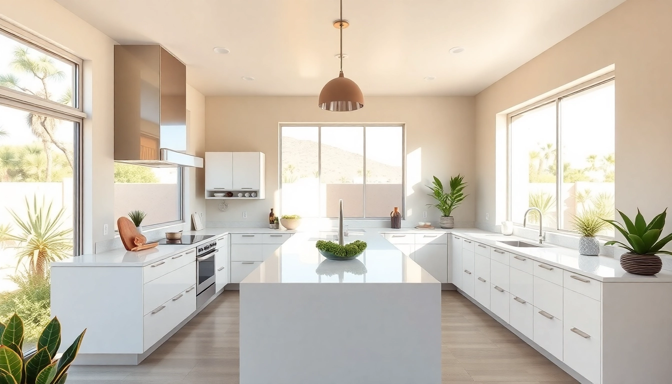 Revamped kitchen remodeling Palm Springs featuring stylish cabinetry and modern finishes.