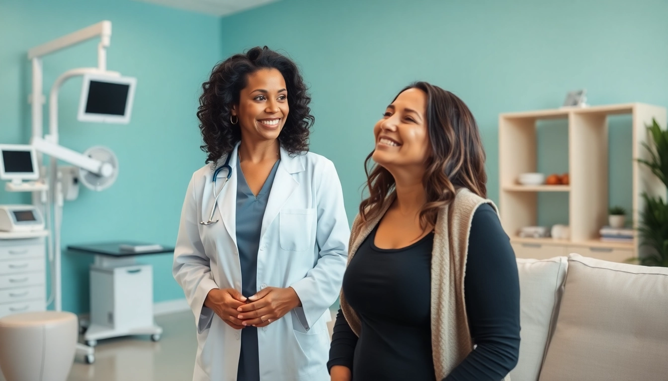 Consultation at a weight loss clinic in las vegas, showcasing a specialist advising a patient.