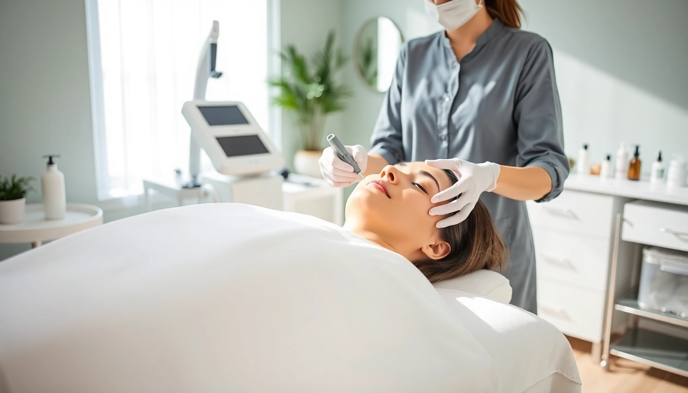 Experience rejuvenating med spa facial treatments in a serene setup with skilled professionals.