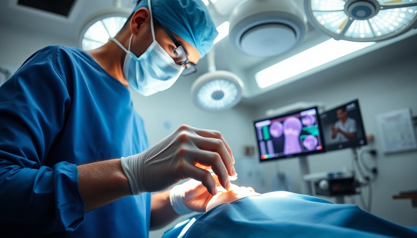 Handchirurgie Braunschweig: Surgeon performing advanced hand surgery with precision and care.