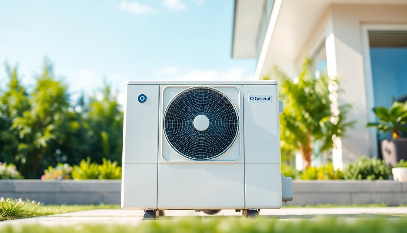 Installing O General ac uae unit in modern home setting, emphasizing energy efficiency and design.