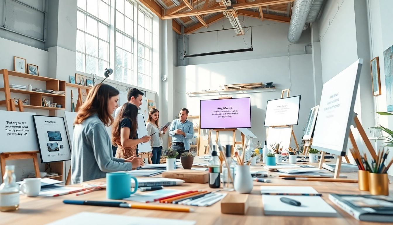 Engage with KlingAI Prompts in a vibrant creative studio environment.