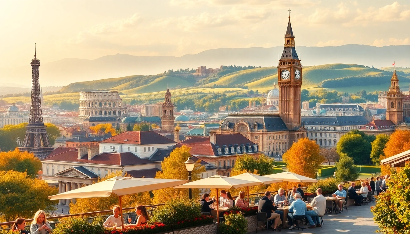 Experience vibrant cafe culture while planning europe tour packages in scenic European cityscapes.