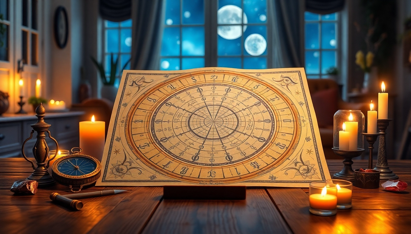 Analyze your Geburtshoroskop chart with detailed astrological tools and zodiac symbols.