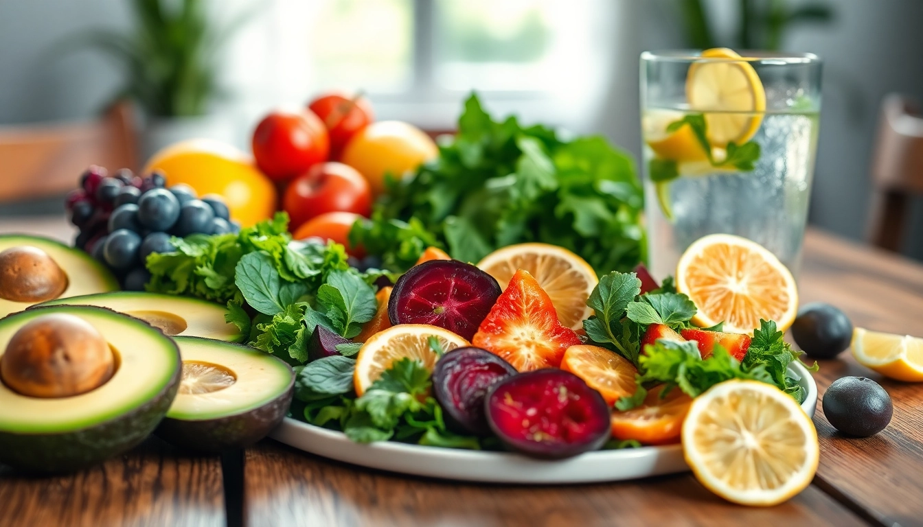 Vibrant meal showcasing fruits and vegetables for a liver cleanse for weight loss.