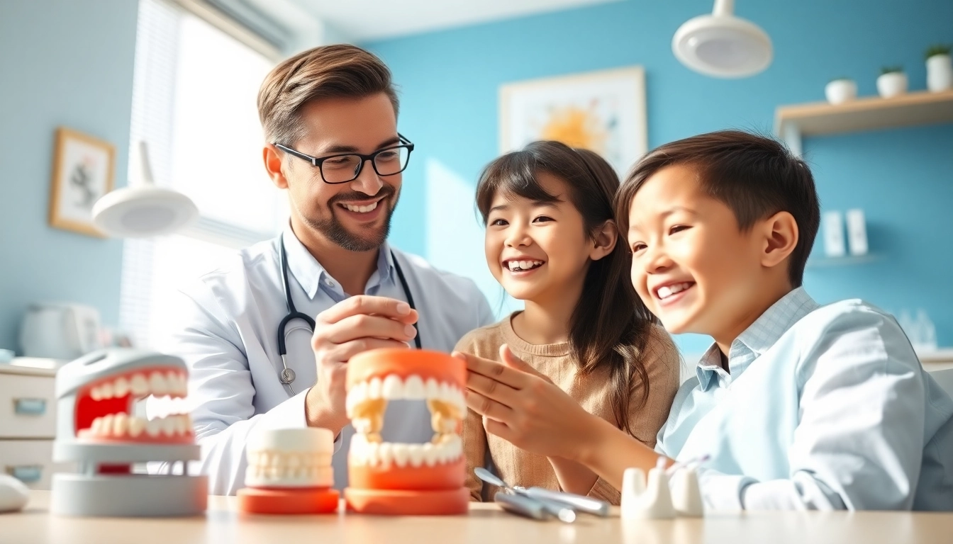 Orthodontist Myrtle Beach providing care to a patient in a bright, welcoming dental office.