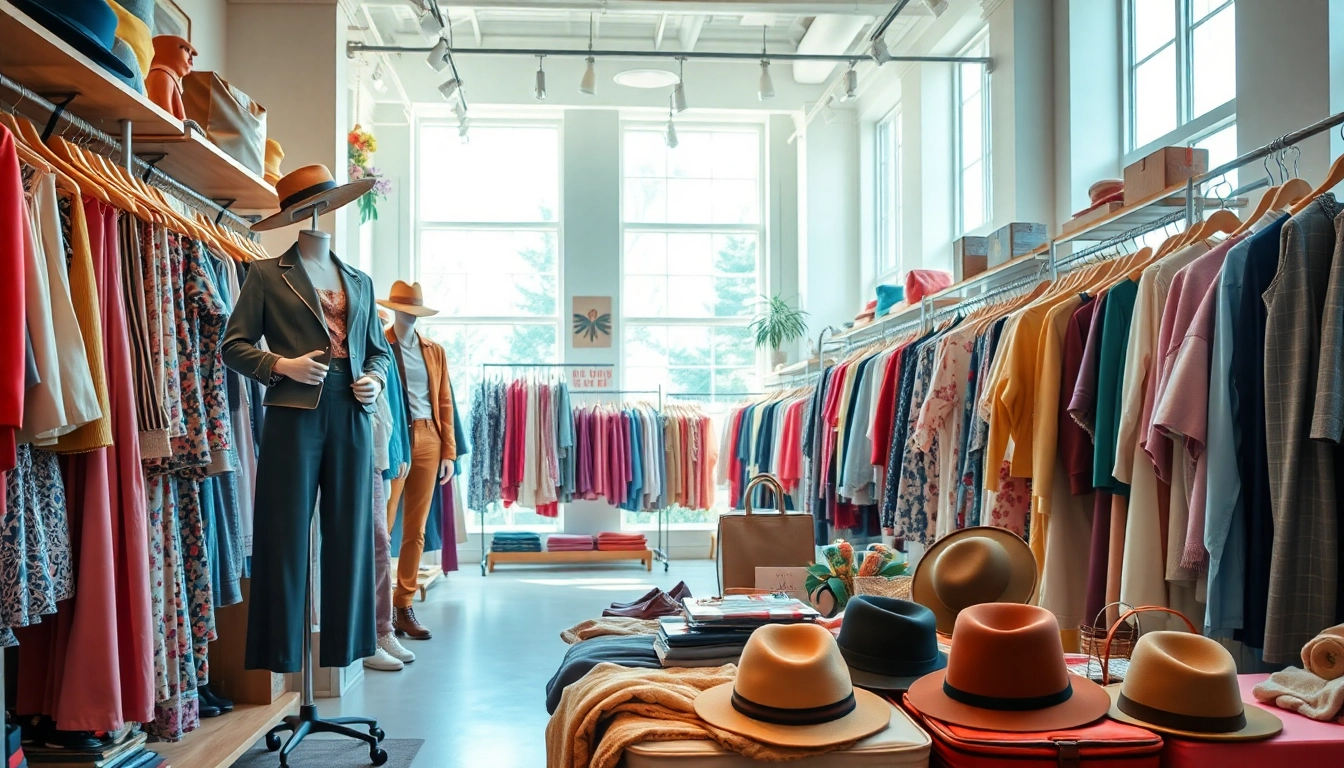 Explore the unique selection at our Second hand clothing store filled with vibrant vintage styles.